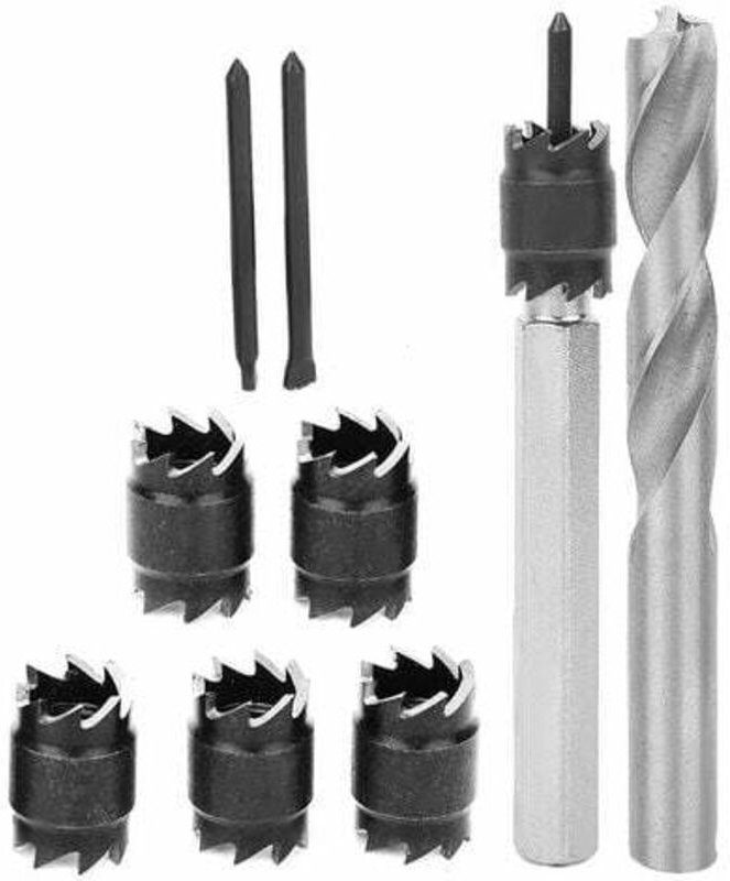 Jalleria - Schweißpunktbohrer, 9-teiliger Schweißpunktfräsersatz, Blechschneider, zum automatischen Bohren von Karosseri...