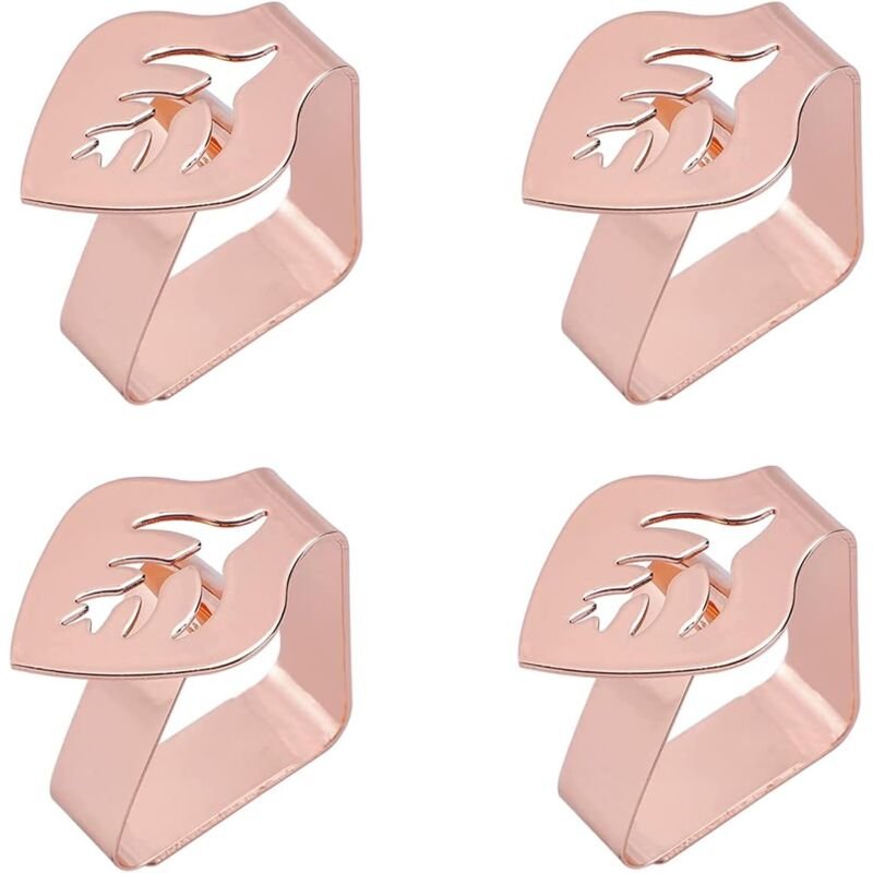 4 Tischdeckenklammern, Tischdeckenhalter, Tischdeckenklammern, Tischdeckenklammern aus Edelstahl, geeignet zur Befestigu...