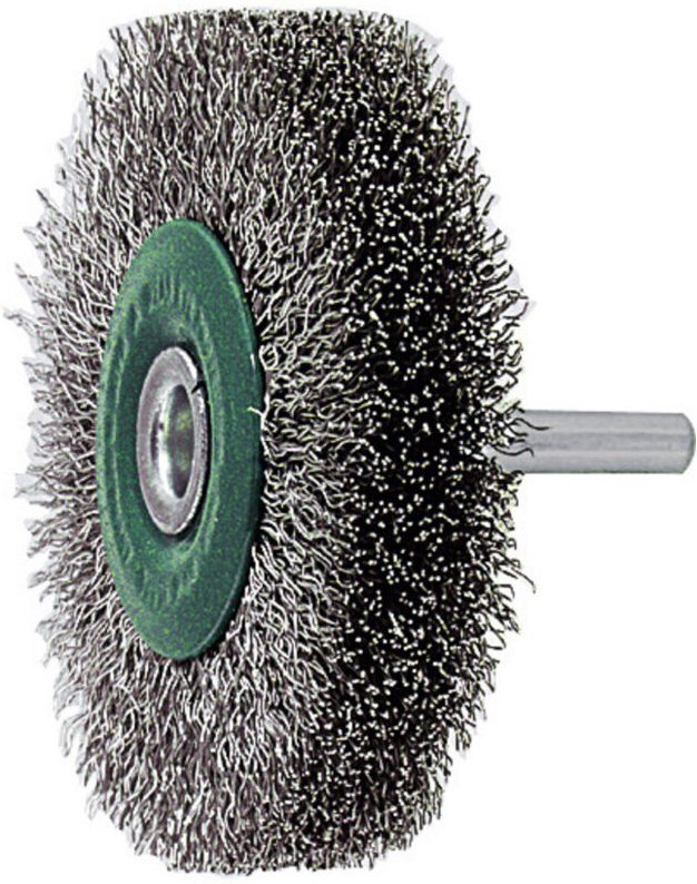 Lessmann ® - Lessmann Schaft-Rundbürste INOX-Draht 0,30 mm, Bürsten-⌀xBesatzbreite: 50X15 mm