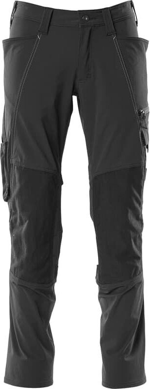 MASCOT Arbeitshose ULTIMATE STRETCH 18479 leichte und elastische Bundhose, Farbe: Schwarz - 09, Größe: 64