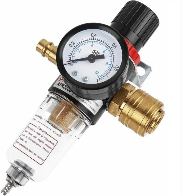 1/4-Zoll-Luftregler, 1/4-Zoll-Luftfilter, Kompressor-Feuchtigkeitsabsorber, Öl-Wasser-Abscheider, Druckregler, Schmierge...
