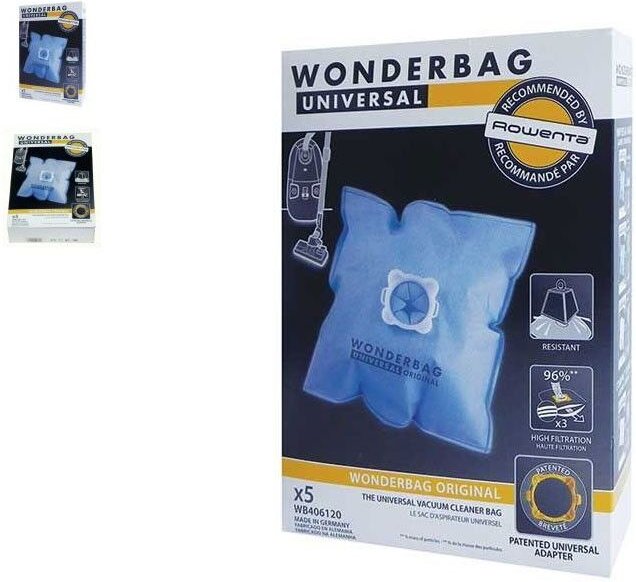 Wonderbag Dust Bag x5 Mikrofaser für Rowenta Vakuumreiniger