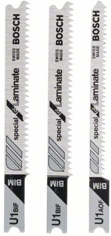 3er-Set BOSCH U 1 bif/aof feine und saubere Schnittklingen Spezialparkett BOSCH