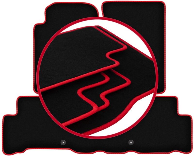 CARLUX-RED Autofußmatten für: SsangYong Rexton III SUV (2013-)