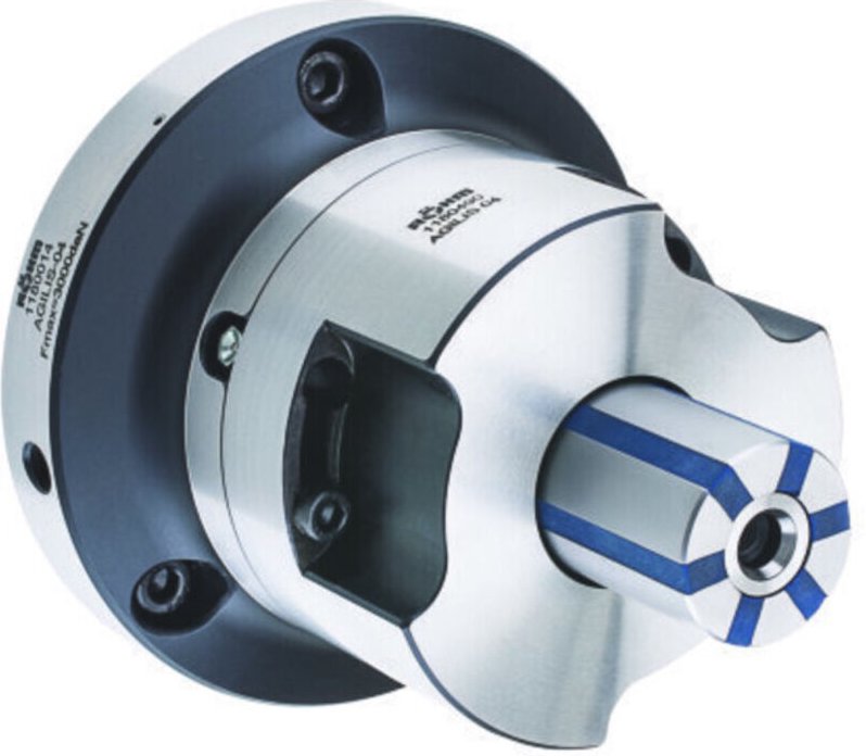 Röhm Segmentspanndorn AGILIS, kraftbetätigt, Größe AGILIS 2, mit Flanschaufnahme - 1180002