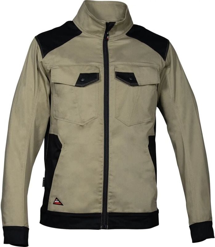 Thumbnail - Arbeitsjacke mit Reißverschluss BLORA - Beige/Schwarz 2XL - FR (54) - EU (56)