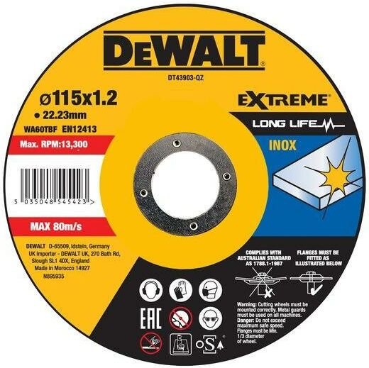 Extreme trennscheibe - für metall dt43903-qz - Dewalt