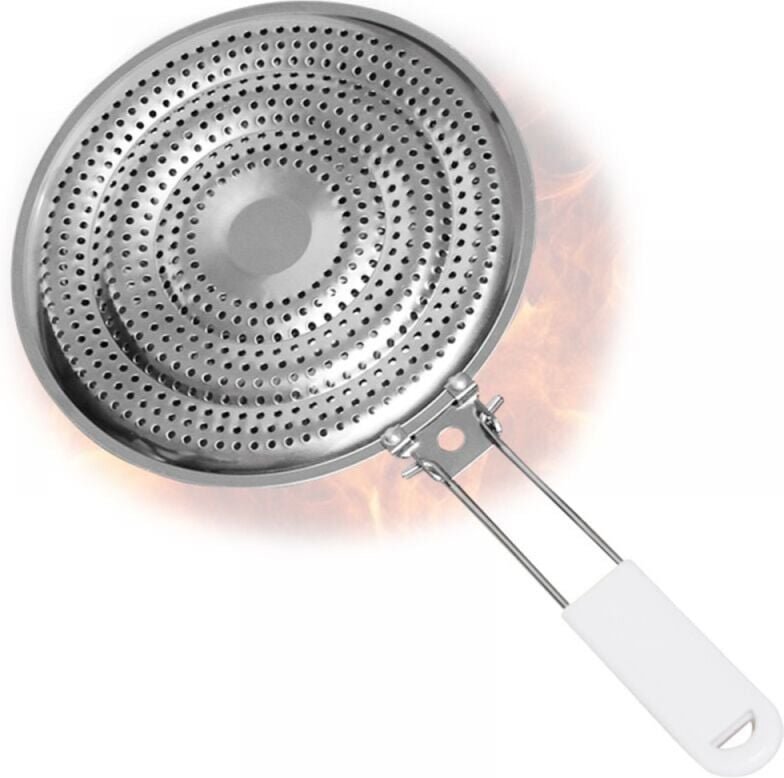 Hitzeverteiler, Reduzierstück, Flammenschutz, Simmerplatte, verdickter Edelstahl für Elektro- und Gasherde