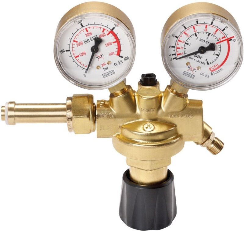 Druckminderer mit 2 Manometer Löten & Abflammgeräte - Rothenberger