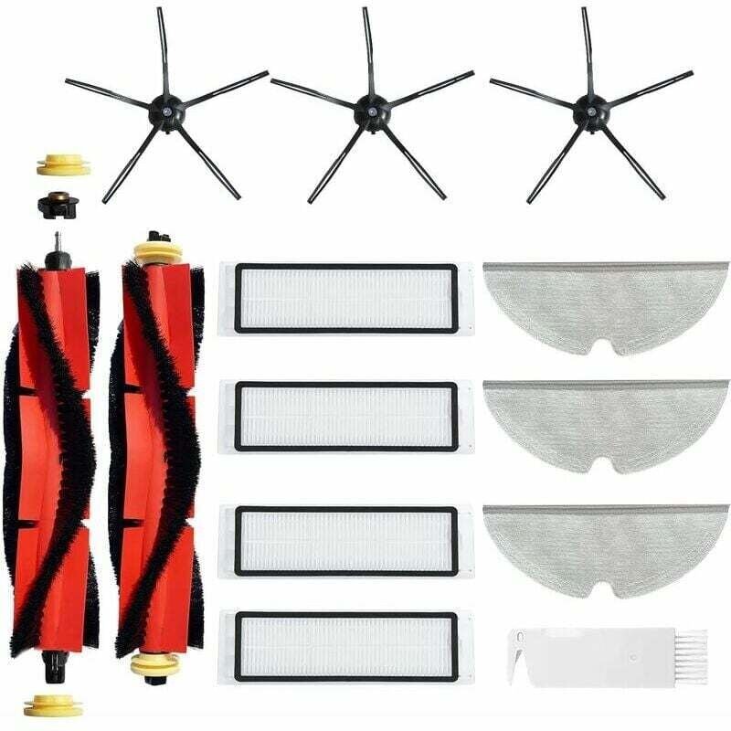 12-teilige Ersatzteile, kompatibel mit Xiaomi Roborock Mijia Xiaowa S5 S5 max S6 S60 S65 S50 S55 E25 E35, Filtermopp, sc...