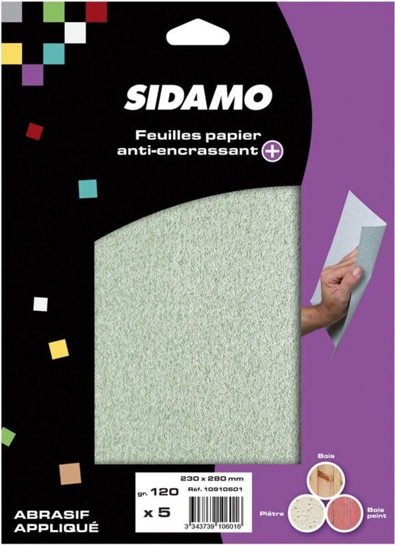 Blister von 5 blatt papier mit anti-kratz+ 230X280 gr.ass Sidamo 10910604