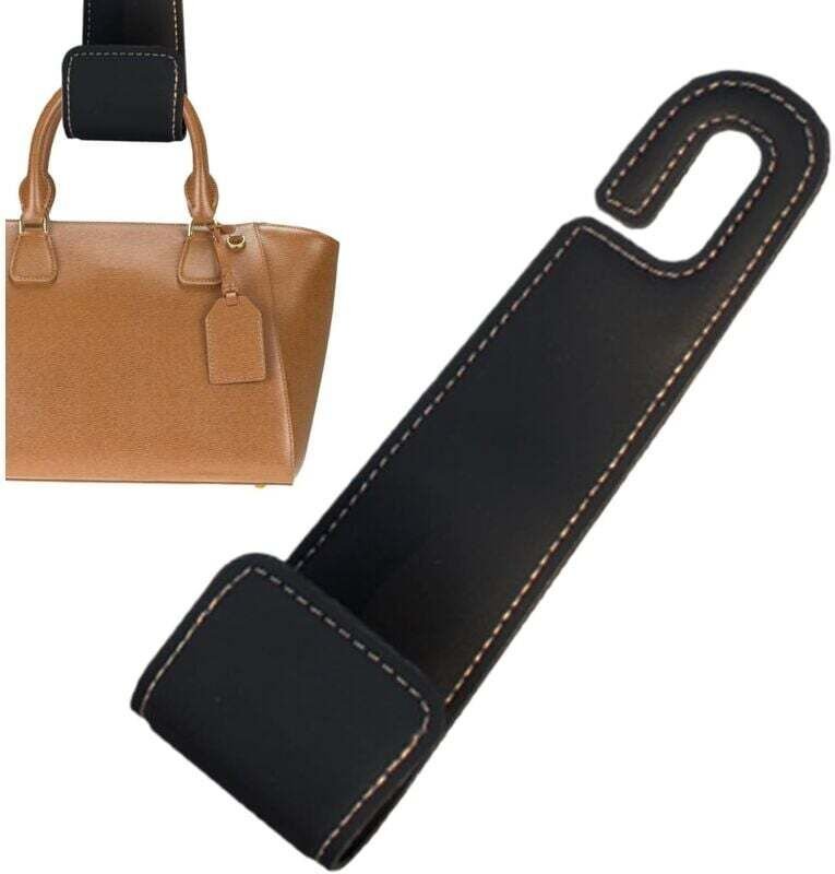 XVX - 2 ganchos portátiles para bolsas de coche, accesorios universales para bolsas de coche, ganchos ajustables para bo...