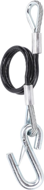 Zoternen - Anhänger-Sicherheits-Abschleppkabel mit Haken Swek, 3500 lbs Tragkraft, 27,6 Zoll maximale Auszugslänge, gefe...