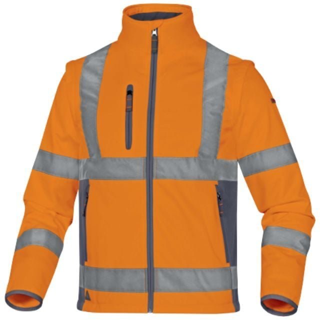 Thumbnail - Veste Delta Plus 'Softshell' Polyester / Elasthanne 3 Couches Laminées Orange Moonlight2 - Moon2og0 48/50 (M)