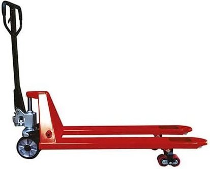 Matisère - Handhubwagen, rot – Gabeln 1150 x 540 mm, ideal für Europaletten – Tragfähigkeit 2500 kg – Alle Branchen - AC...