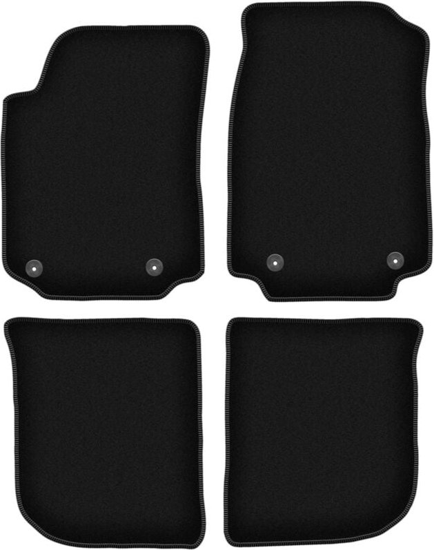 BASIC schwarze Veloursmatten für: Audi A6 C4 Limousine, Kombi, Avant (1994-1997)