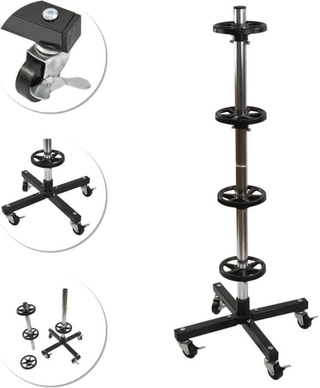 Radständer Mit Rädern Zur Lagerung Von 4 Autos
