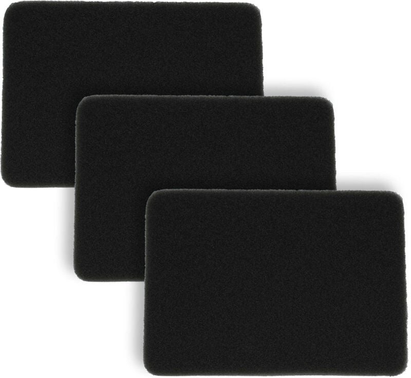 vhbw 3x Staubsaugerfilter Ersatz für Rowenta RS-RT4229 Filter für Staubsauger - Schaumstofffilter Schwarz