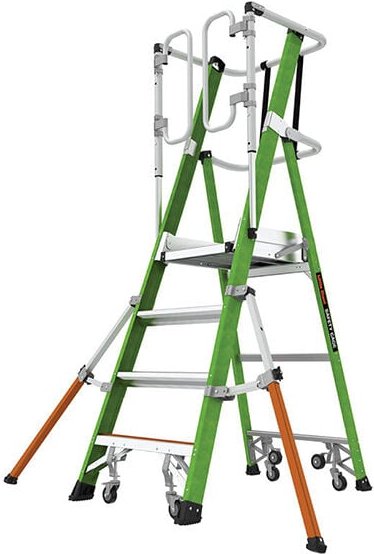 Matisère - Elektrikerleiter 4 Sprossen - Erreichbare Höhe 3.15m - LIG-19704