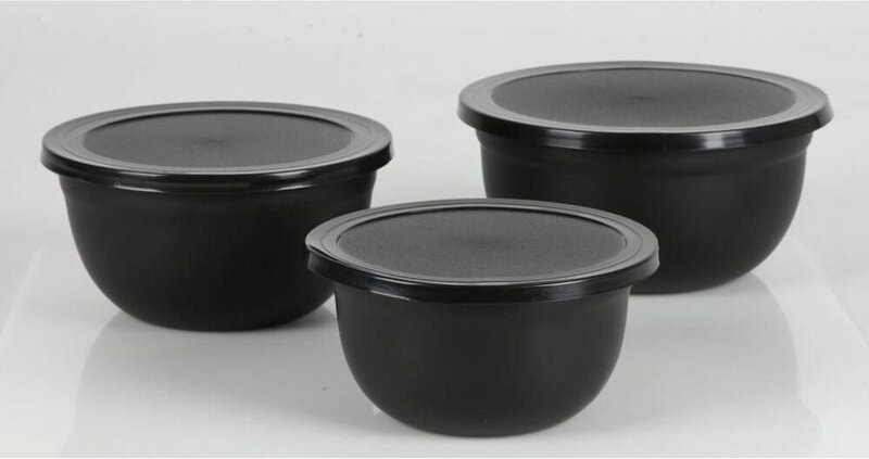 Buri - 12x 3tlg. Schüsselset + Deckel,Edelst. Schüssel kochen Backen Küche Geschirr top