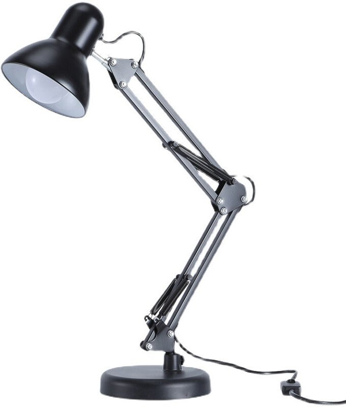 Verstellbare Klemm-Schreibtischlampe, Schwenkarm-Architekten-Tischlampe aus Metall, Schwanenhals und um 360° drehbarer S...
