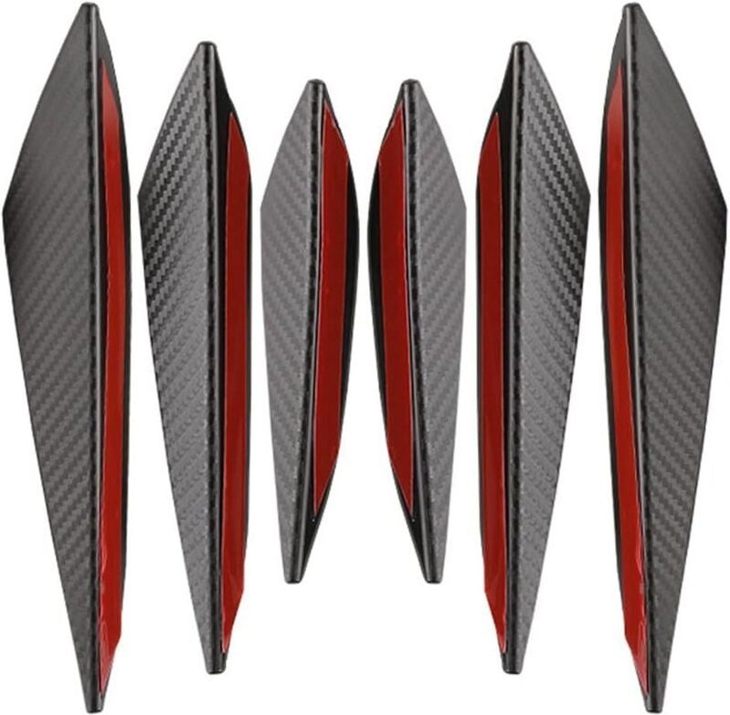 CSPARKV Universal-Stoßstangenschutz, 6 Stück, universelle Auto-Frontstoßstangen-Lippensplitter, universelle kratzfeste K...