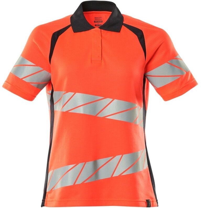 Mascot Damen-Polo-shirt 19093-771-22210 Gr. 3XL hi-vis rot/schwarzblau
