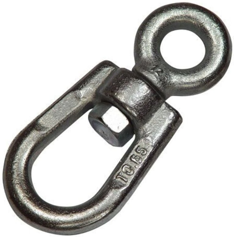 Einfacher Drehschäkel aus Stahl 12 mm.