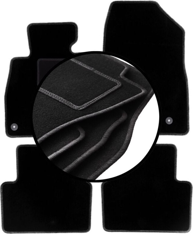 Komplettset Veloursmatten für: Mazda 3 III (BM) Fließheck, Limousine (2013-)