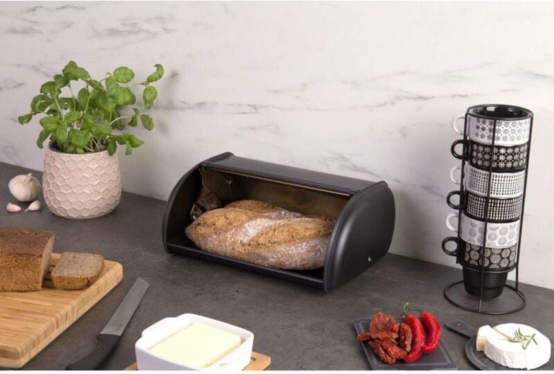 5five Simply Smart - Brotkasten metall black edition 37,5cm schwarz - 5five