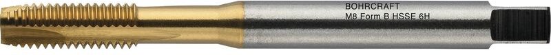 Bohrcraft - Maschinengewindebohrer Form b hss-e tin DIN376 M12 Überlaufschaft