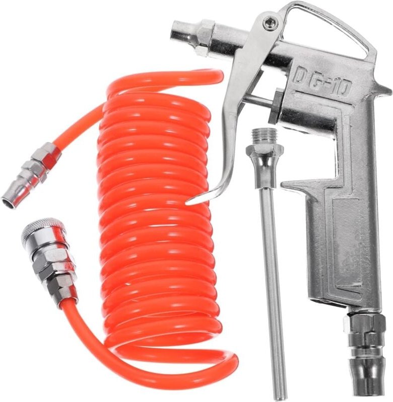 Thumbnail - Kit de accesorios de compresor con herramienta de soplado de tubo de resorte para limpieza y detallado de automóviles