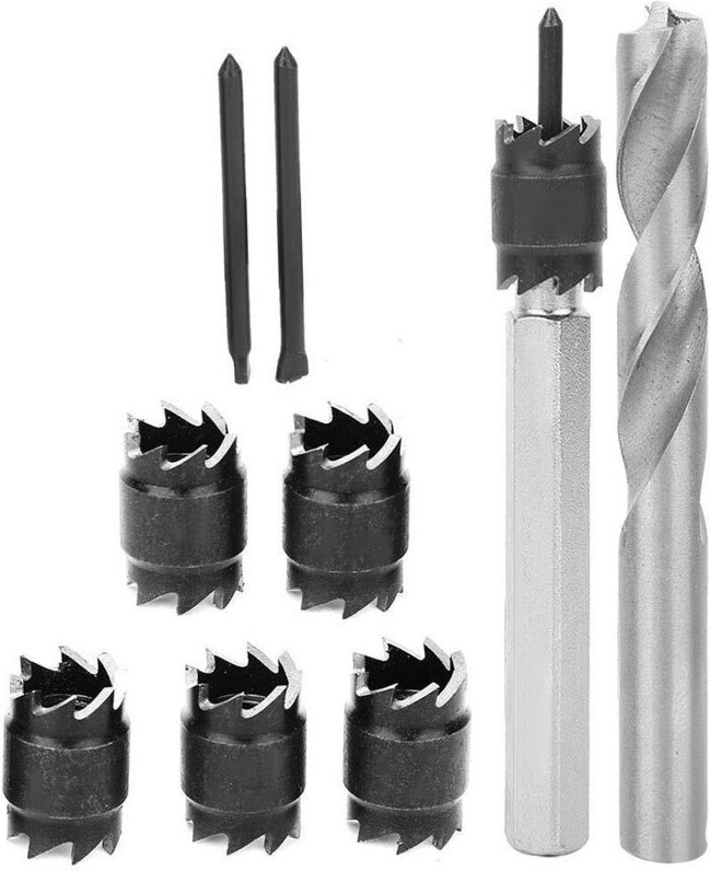 Thumbnail - Punktschweißbohrer, Punktschweißbohrer-Kit, 9-teiliges 3/8-Zoll-Punktschweißschneider-Bohrer-Set, Hochgeschwindigkeitsst...