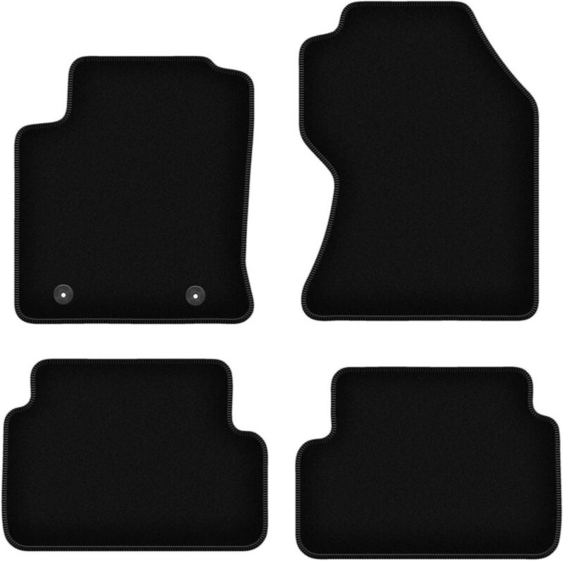 BASIC schwarze Veloursmatten für: Ford Focus MK1 FL Fließheck, Limousine, Kombi (2001-2004)