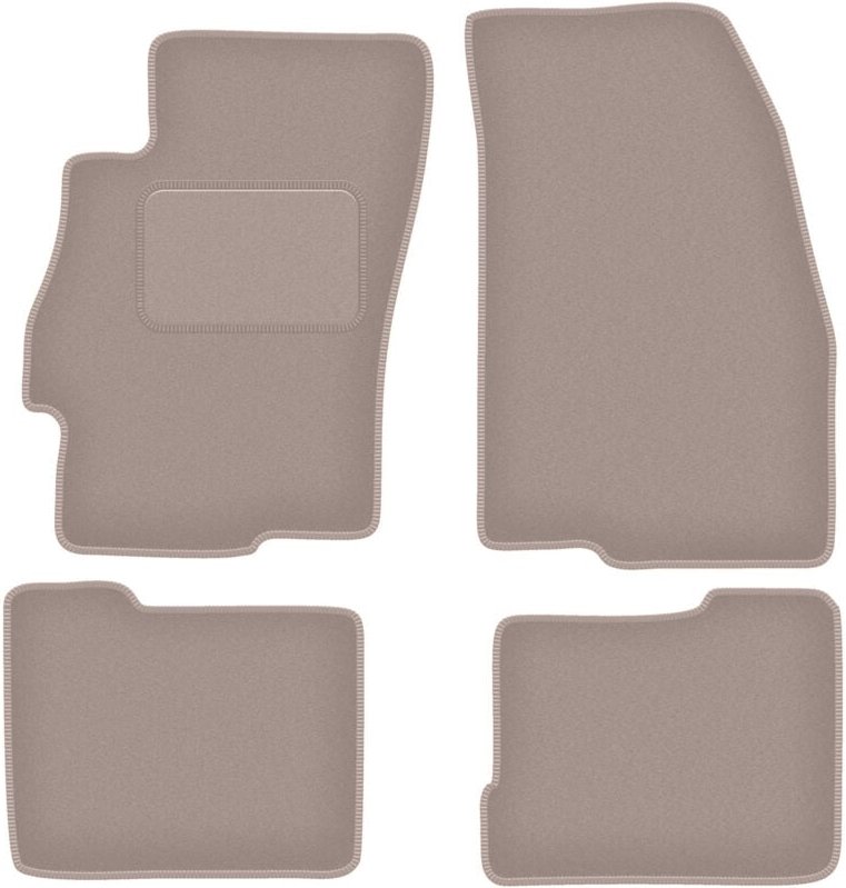 Beige Veloursmatten für: Fiat Linea Limousine (2009-2015)