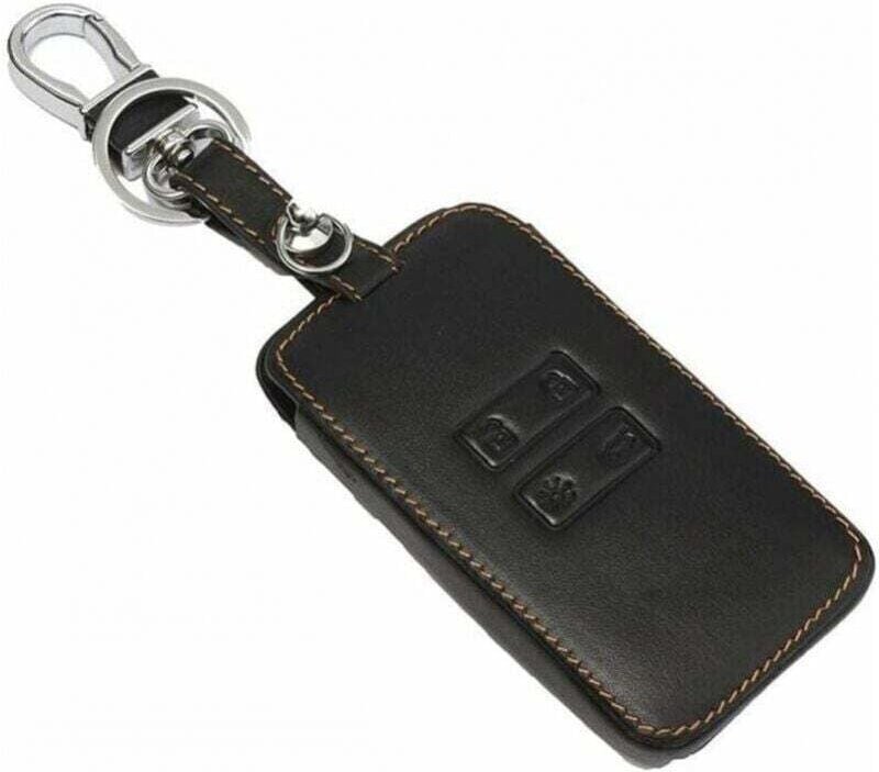 XVX - Custodia in pelle per chiave auto portachiavi per Renault Kadjar 4 pulsanti accessori di protezione della pelle (m...