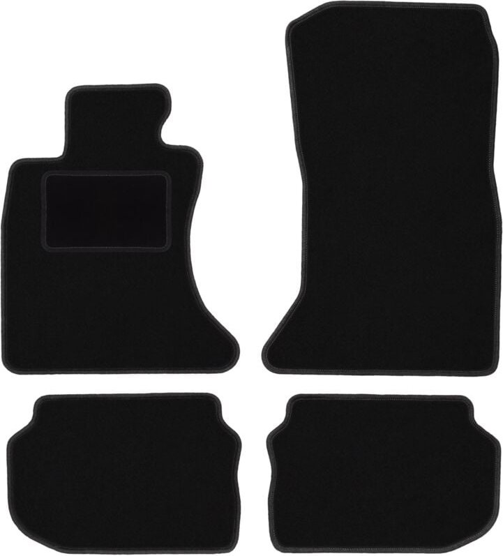 Schwarze Velours-Fußmatten für: BMW 5 F10 xDrive Limousine (2010-2013)