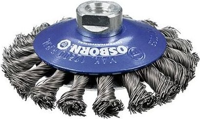 Osborn - Geflochtene Kegelbürste aus Stahl mit M14-Mutter ø 125 mm und Besatz ø 0,50 mm 2902632151