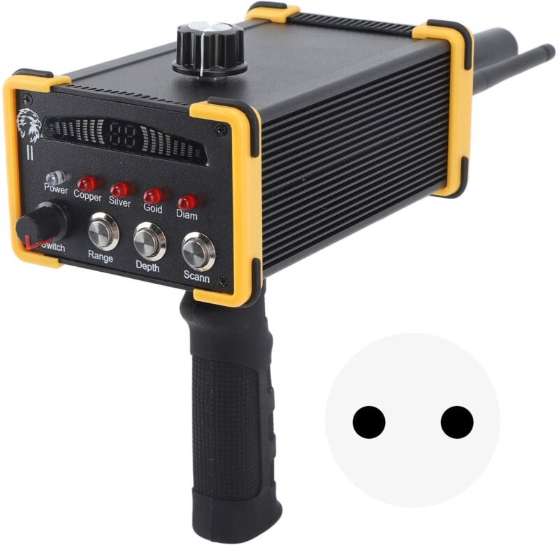 Metalldetektor, professioneller Handheld-Metalldetektor, hochpräziser Goldsucher-Scanner, Suchsystem, Tiefe 15 m, Reichw...