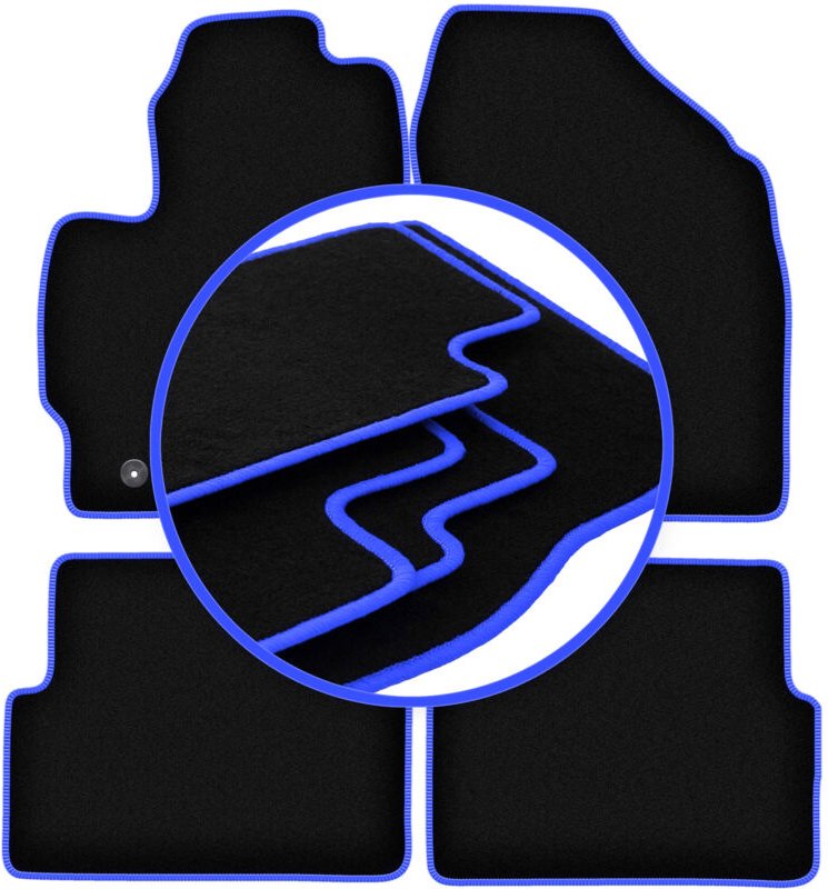 CARLUX-BLUE Autofußmatten für: Toyota Auris I Fließheck (2007-2012)