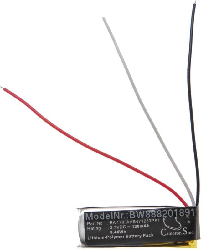 Vhbw - Akku Ersatz für Sennheiser ba 170, AHB471233PST für Wireless Headset Kopfhörer (120 mAh, 3,7 v, Li-Polymer)