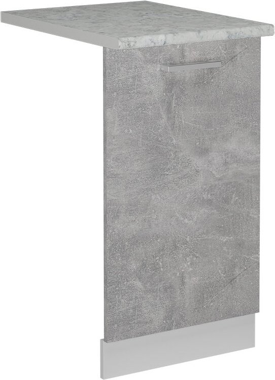 Vicco - Geschirrspülblende R-Line, Beton, 45 cm , ap Marmor