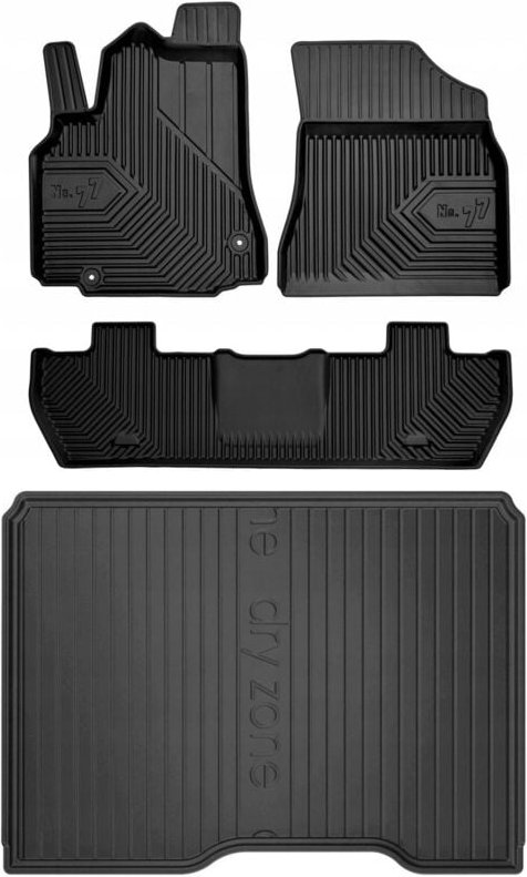 SET 77 Gummimatten und Fußmatten Citroen Berlingo 2 2008-2018 2d