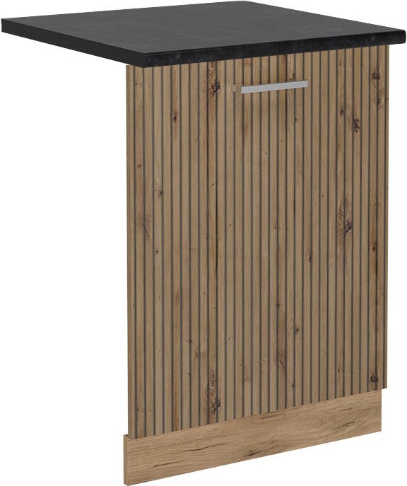 Vicco - Geschirrspülblende R-Line, Artisan-Eiche, 60 cm , ap Anthrazit