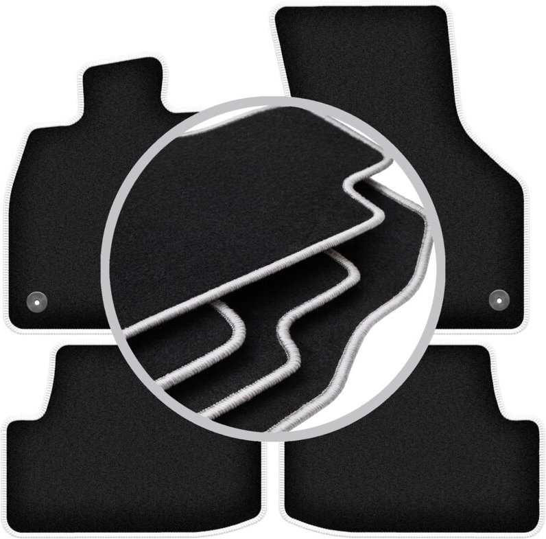 CARLUX-SILVER Autofußmatten für: Volkswagen Golf VII alltrack, Fließheck, Kombi, Variant (2012-)