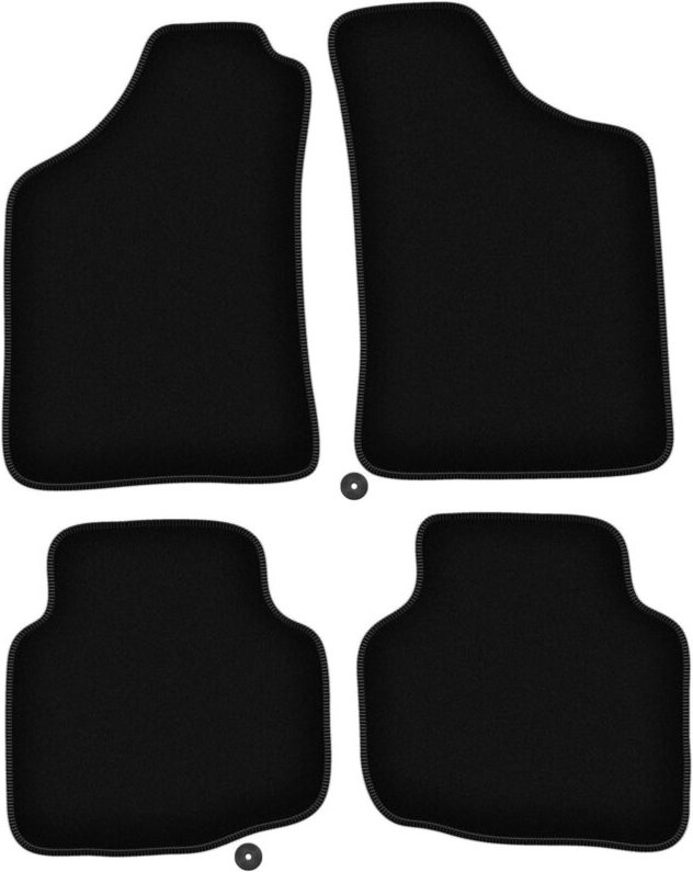 BASIC schwarze Veloursmatten für: Mitsubishi L200 Triton Pickup (2001-2006)