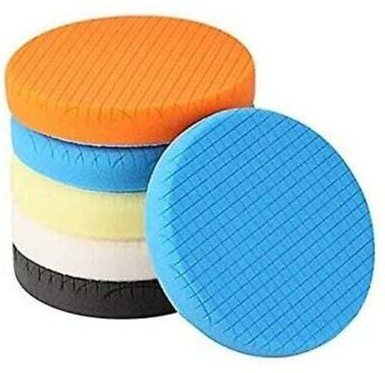 Thumbnail - Polierpad, 5-teiliges 150-mm-/6-Zoll-Polierschwamm-Polierset für Autopolierer-Pufferpad/für RO/DA-Poliergerät mit doppel...