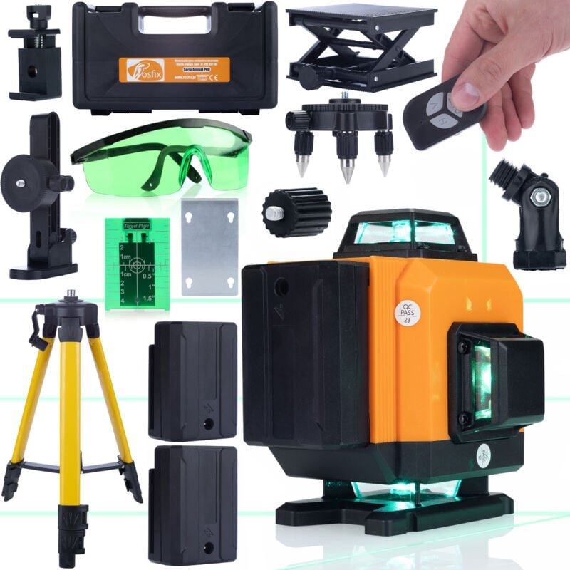 Rosfix Orange Tiger Lasernivelliergerät 16 Linien ROT16L mit MAX PACKL1-Set