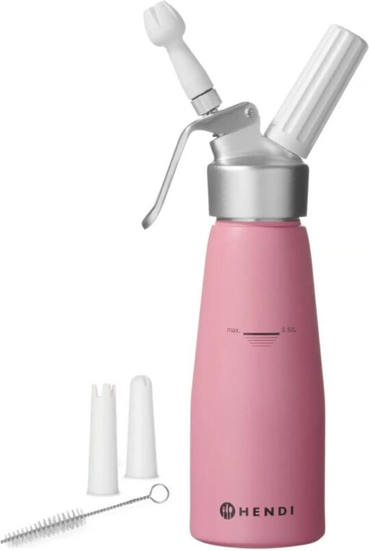 Schlagsahne-Siphon Pastellrosa 0,5 L - Hendi 975886