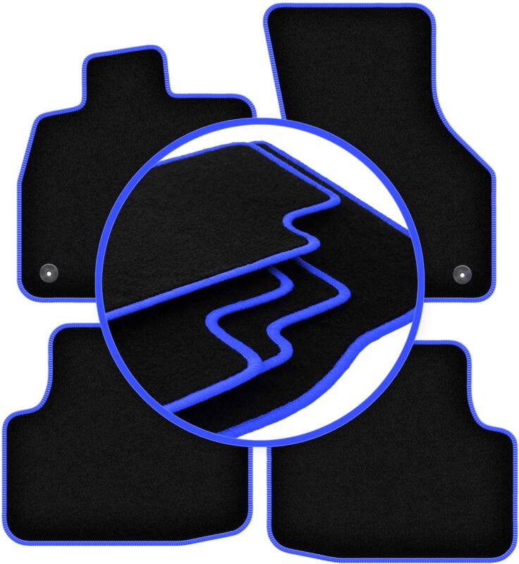 CARLUX-BLUE Autofußmatten für: Seat Leon IV Limousine, Kombi, Variant, Liftback (2020-)
